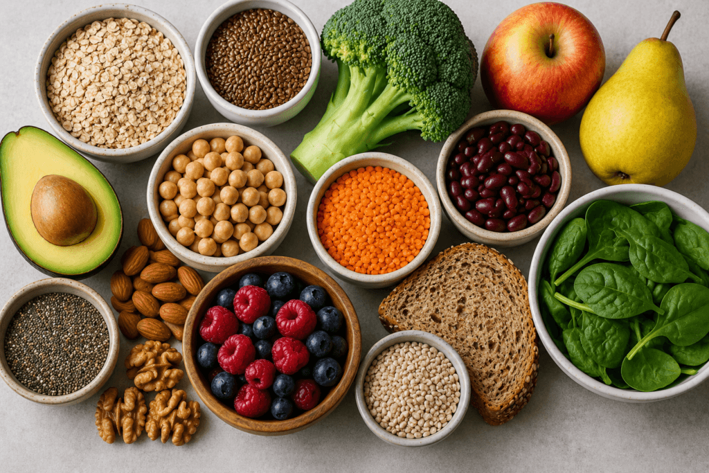 high fiber foods for filling meals